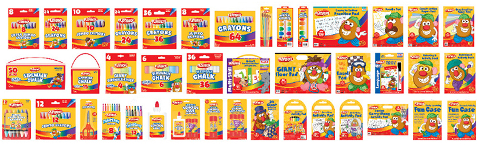 Playskool art supply packaging collection